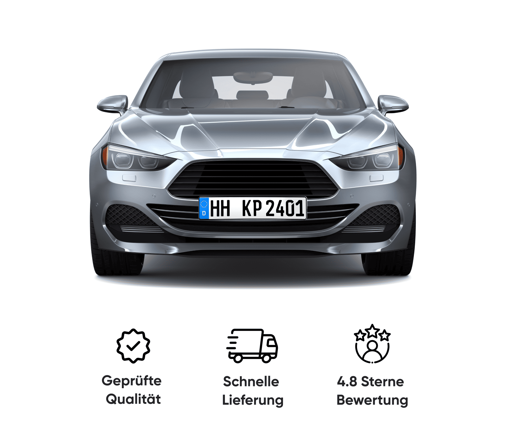 Nutze unseren bequemen Kennzeichen Service: Einfach per Handy oder Computer Fahrzeug bundesweit Kennzeichen bestellen.