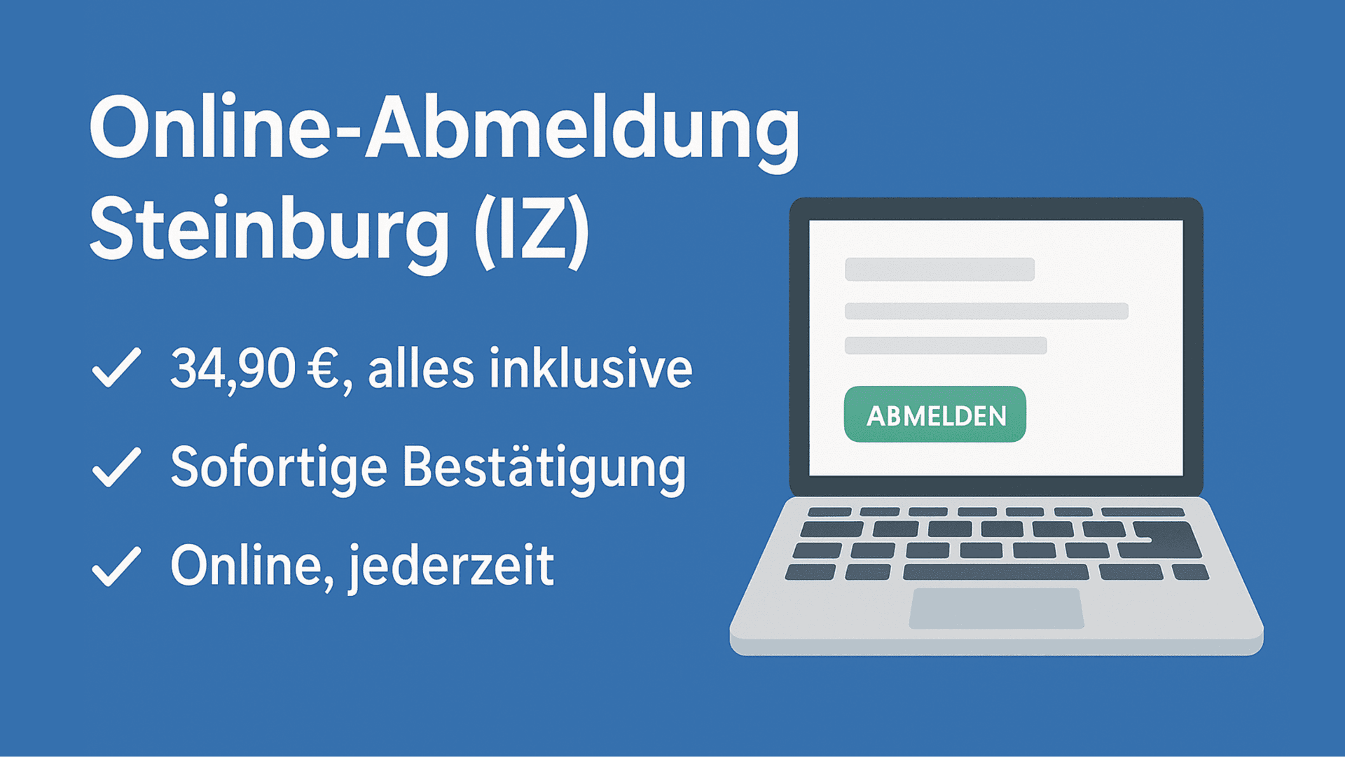 Auto online abmelden im Kreis Steinburg (IZ)