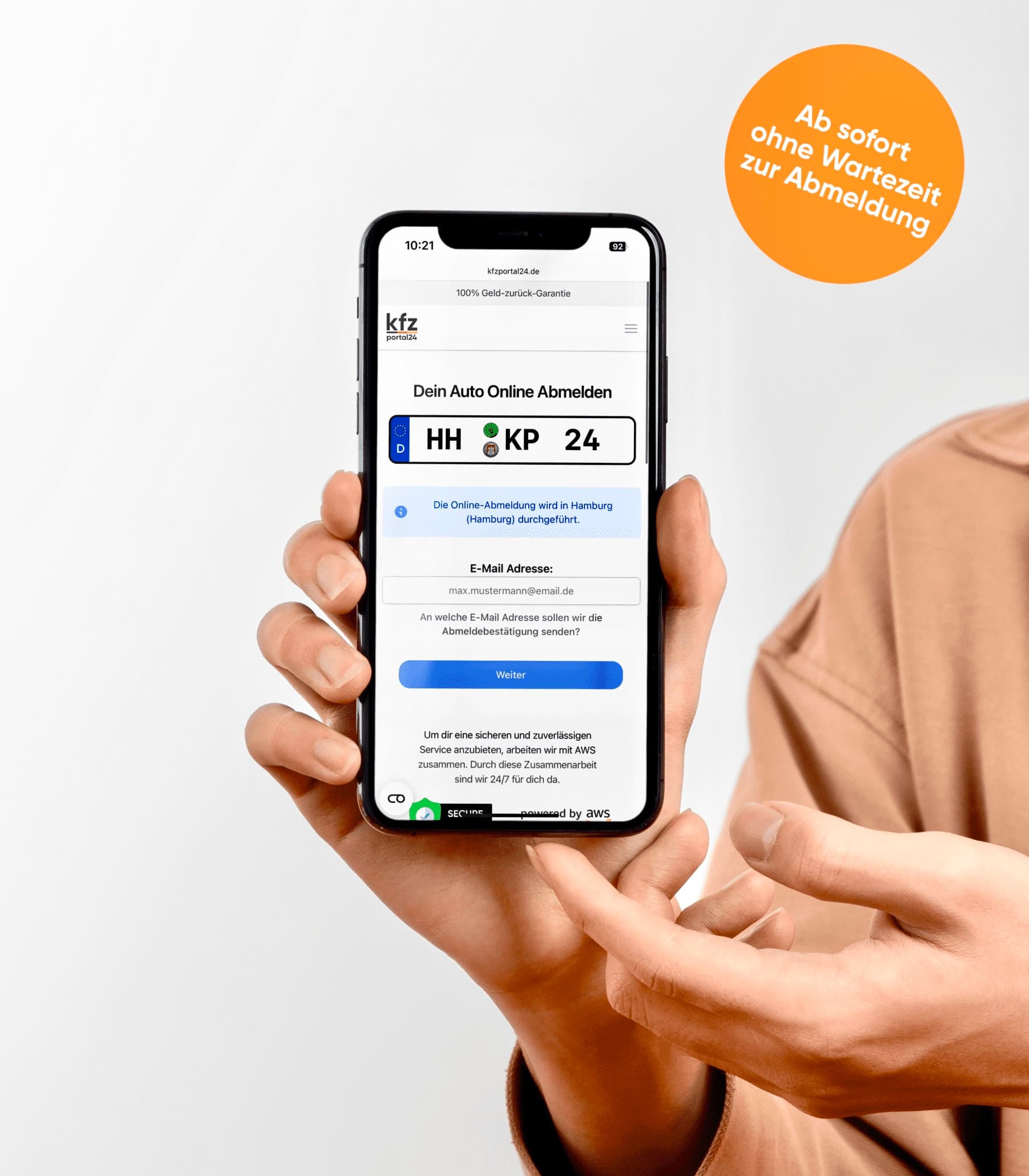 Nutze unseren bequemen Kfz-Abmeldeservice: Einfach per Handy oder Computer Fahrzeug bundesweit abmelden.